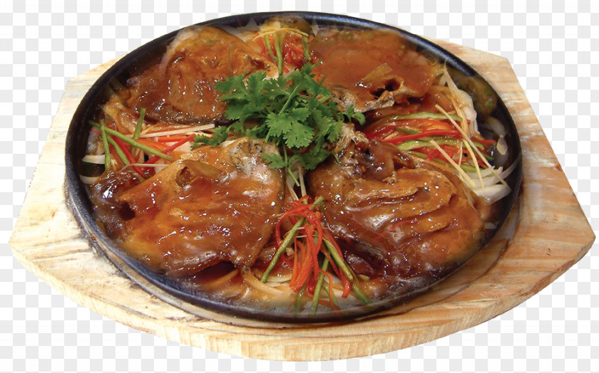 An Iron Fish Chinese Cuisine Korean Teppanyaki Seafood Dish PNG