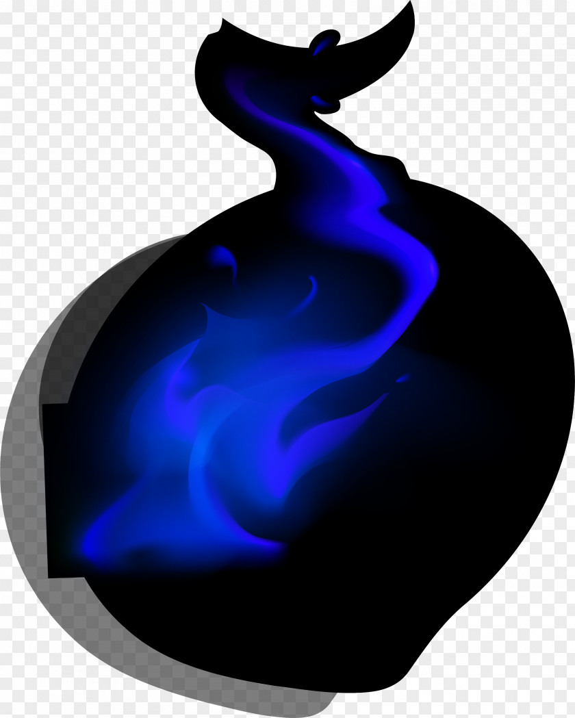 Blue Fresh Flame Effect Element Chemical PNG