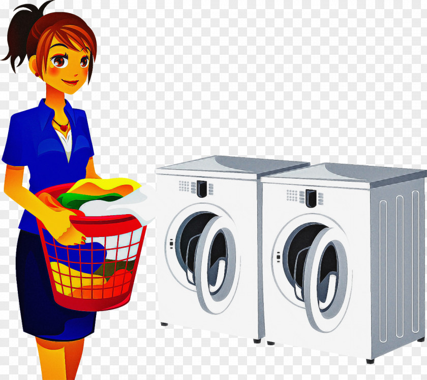 Cartoon Home Appliance Washing Machine PNG