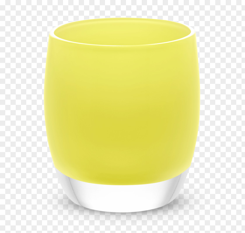 Gift Candle Glassybaby Bud Yellow Light PNG