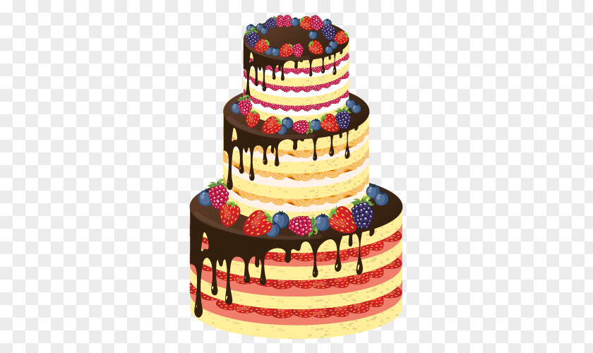 Three Layer Cake Cupcake Birthday Sugar Decorating PNG