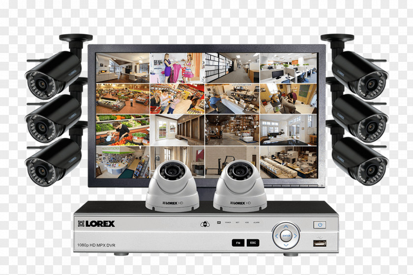 Camera Wireless Security Alarms & Systems Closed-circuit Television Lorex Technology Inc Surveillance PNG