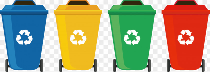 Classification Recyclable Trash Can Waste Container Recycling Bin Sorting PNG