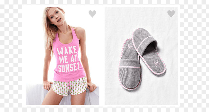 House Slippers Shoe Slipper Victoria's Secret Pink M PNG