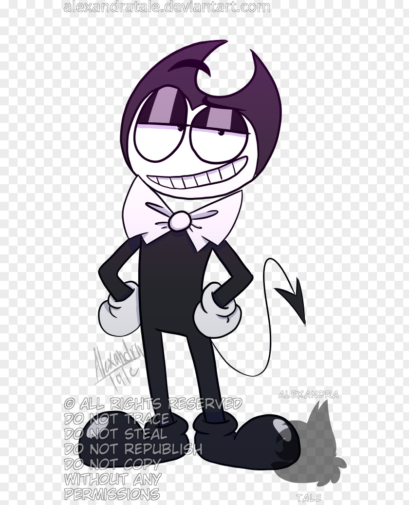 Ink Style Bendy And The Machine Drawing Image TheMeatly Cuphead PNG