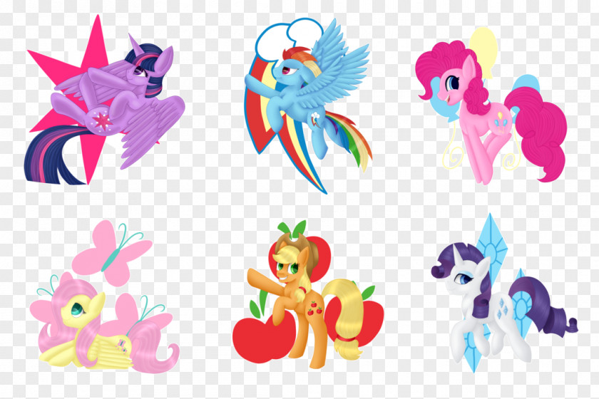 My Little Pony Pinkie Pie Rainbow Dash Applejack Rarity PNG