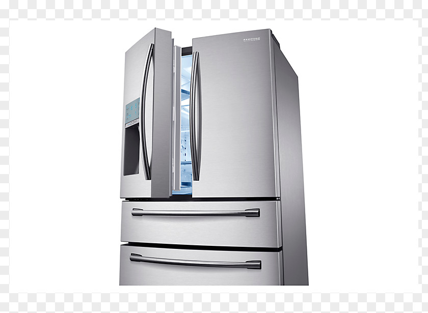 Refrigerator Auto-defrost Freezers Samsung RF28HMEDB PNG