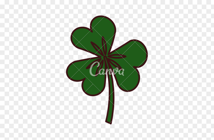 St Patrick's Day Four-leaf Clover PNG