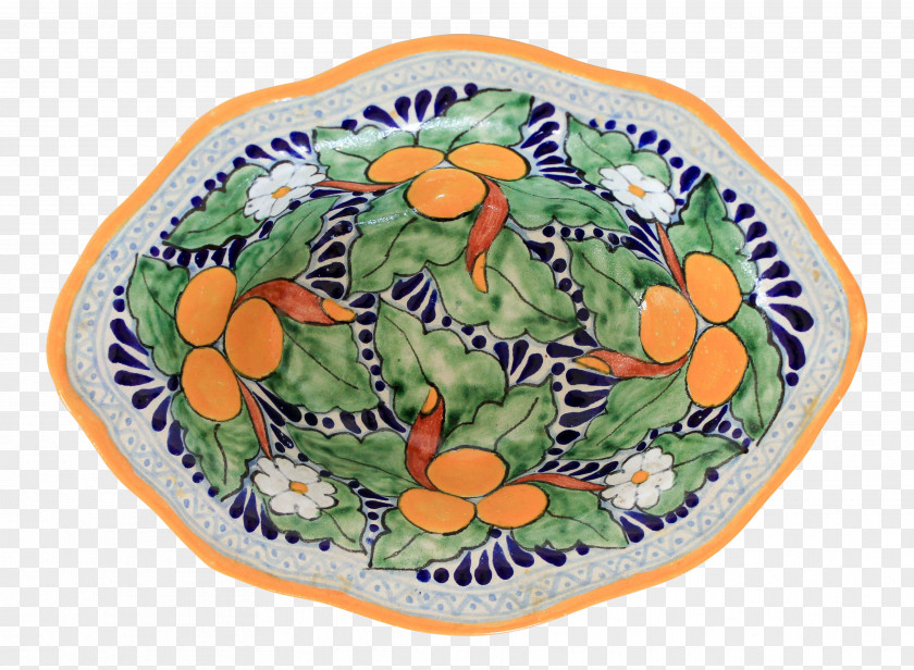 Study Frame Talavera Pottery Plate Platter Bowl Ceramic Tableware PNG