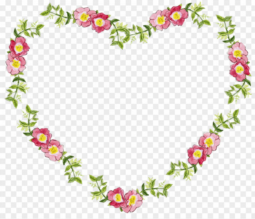 Lei Plant Floral Wreath Frame PNG