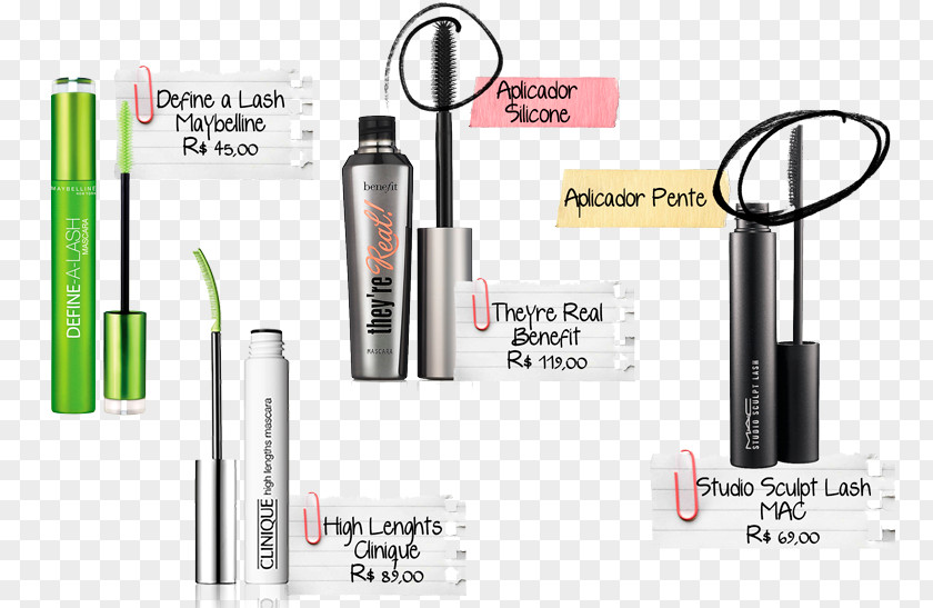 Lipstick Mascara Comb Eyelash PNG