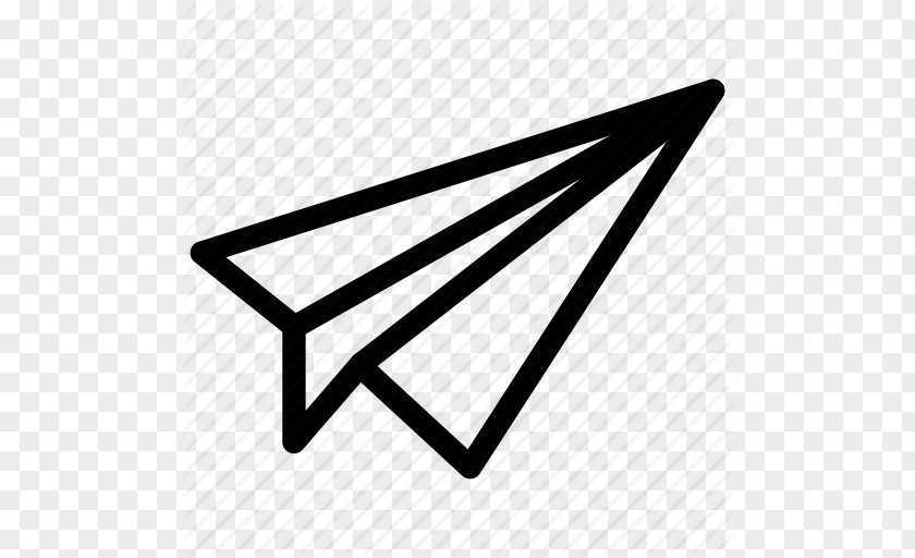 Plane Outline Airplane Paper ICO Icon PNG
