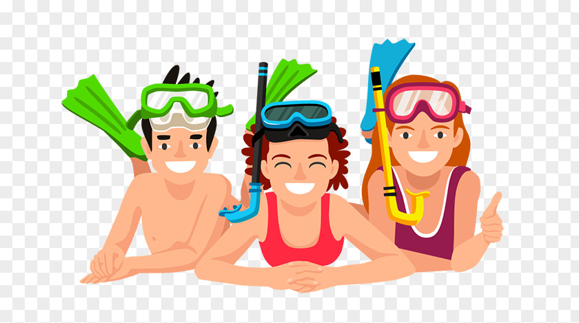 Summer Season Snorkeling Royalty-free Clip Art PNG