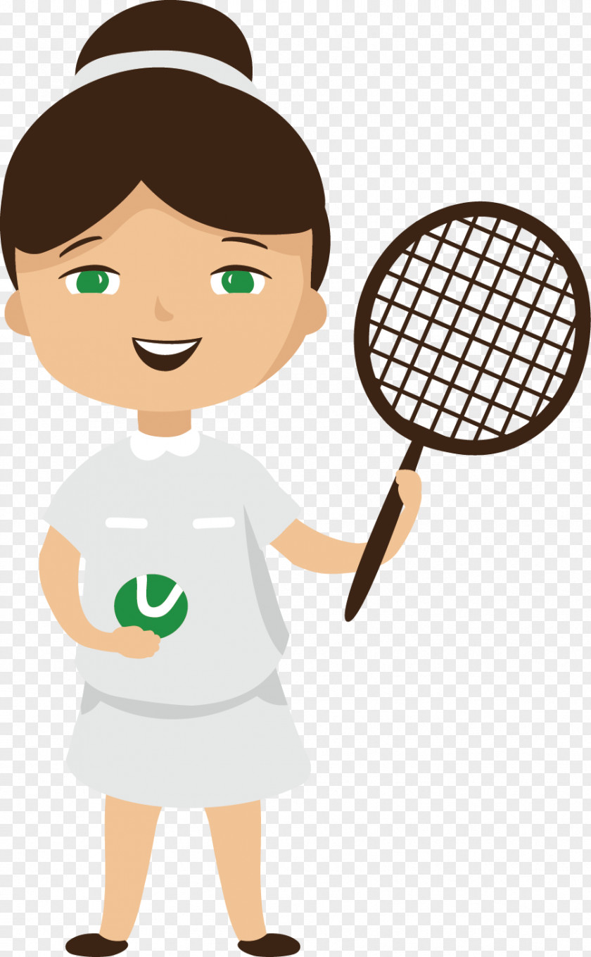 Tennis Girl Racket Illustration PNG Illustration, clipart PNG