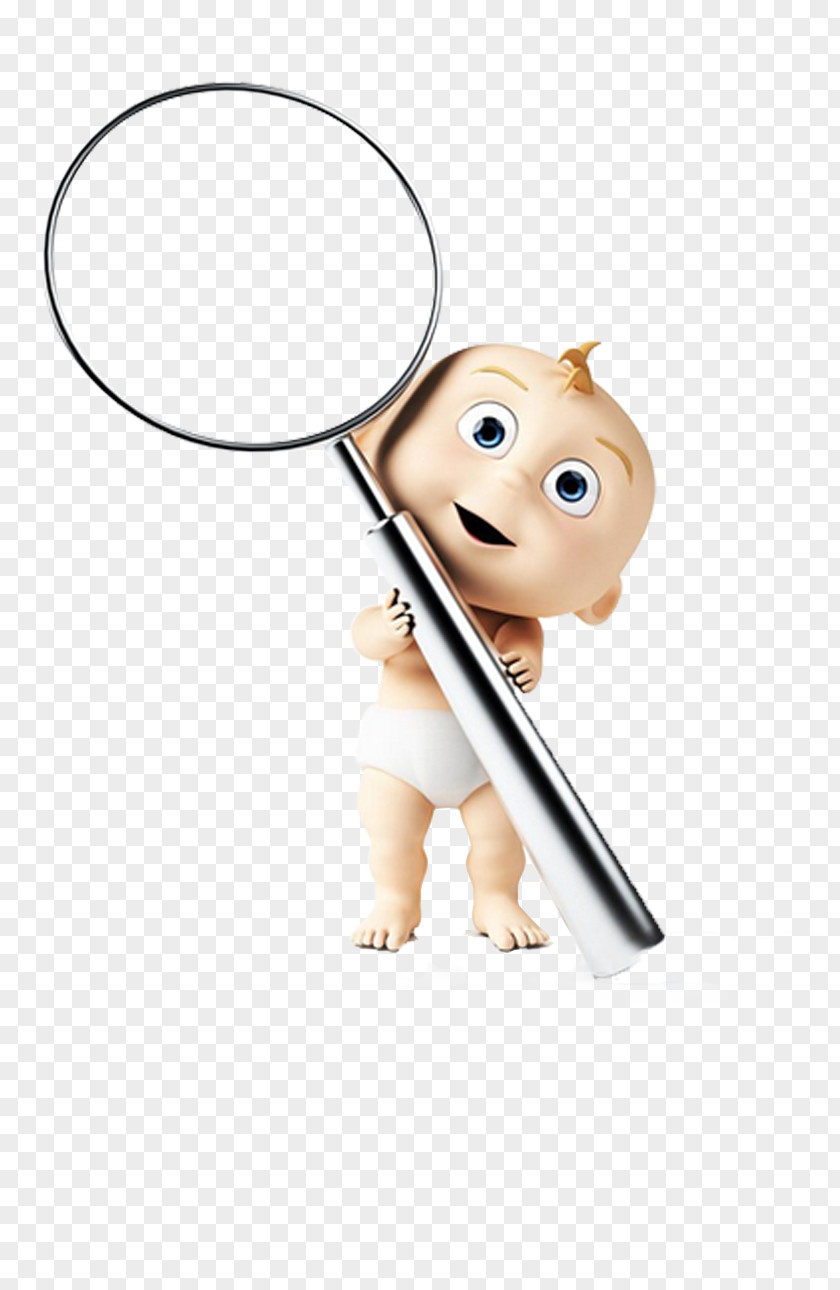 Baby Magnifier Magnifying Glass Photography 3D Computer Graphics Cartoon PNG