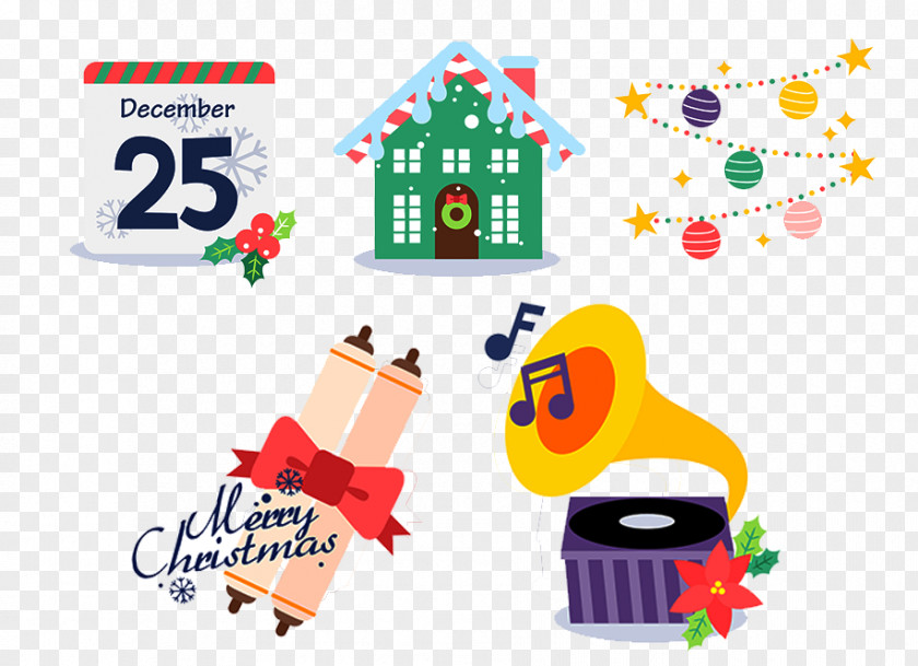 Christmas Cartoon Scenes Drawing Clip Art PNG