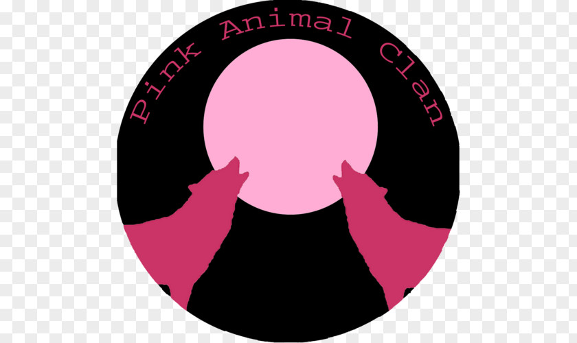 Circle Logo Pink M Brand Font PNG