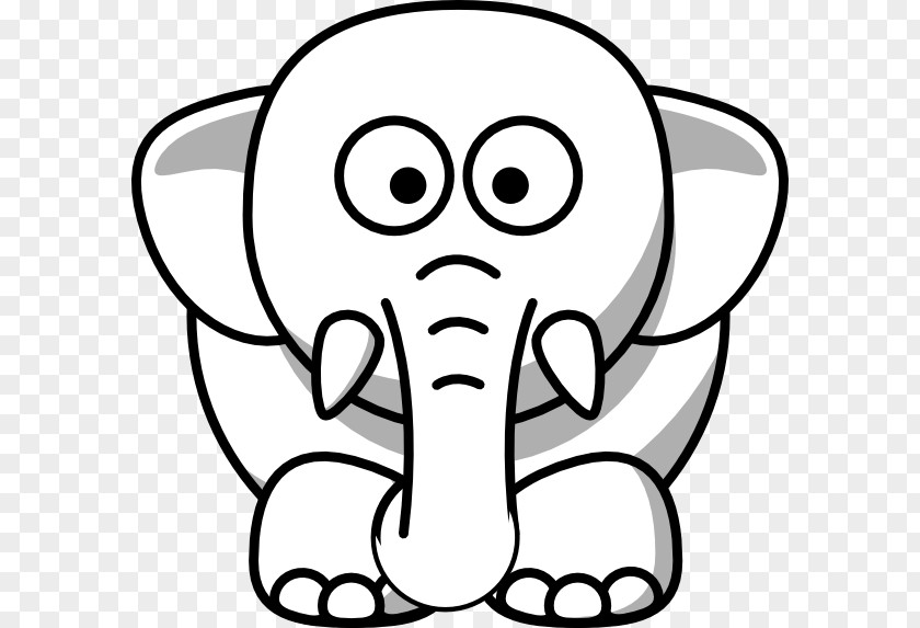 Elephants Pictures For Kids Animal Black And White Kitten Clip Art PNG