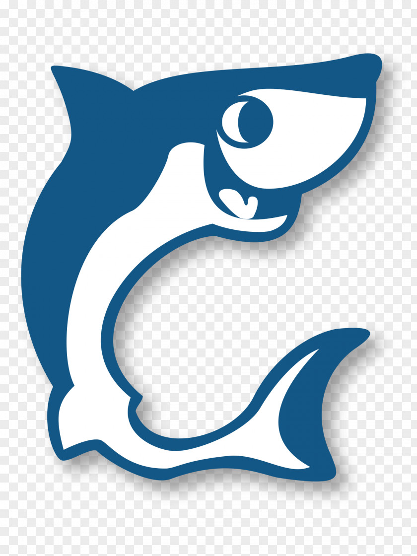 Dolphin Cartoon White Line Clip Art PNG
