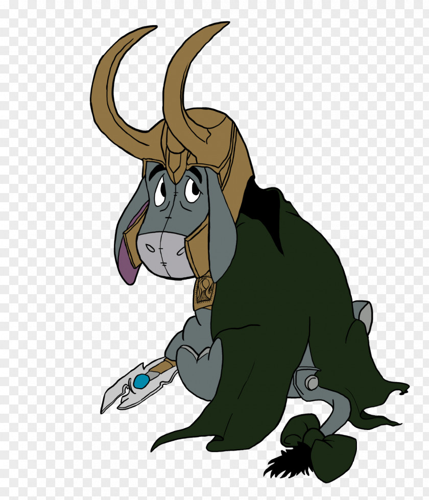 Eeyore Outline Hare Cattle Mammal Horse Illustration PNG