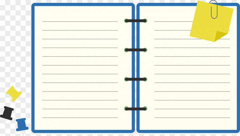 Vector Notebook Paper Diary PNG