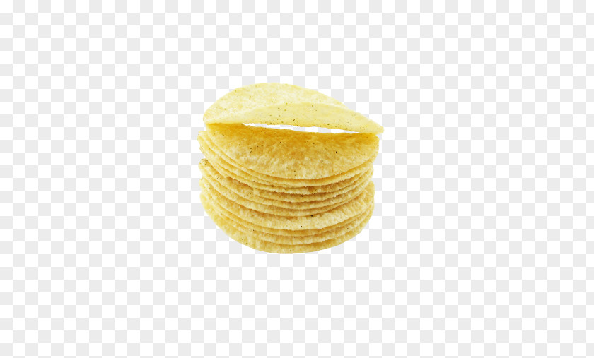 A Stack Of Potato Chips Pancake Crumpet Vegetarian Cuisine Junk Food Yellow PNG