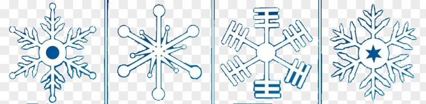 Four Snowflake Pattern Graphic Design Clip Art PNG