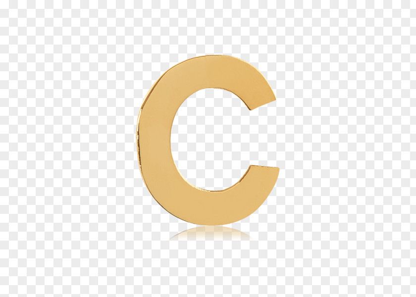 Gold Letters Letter C PNG