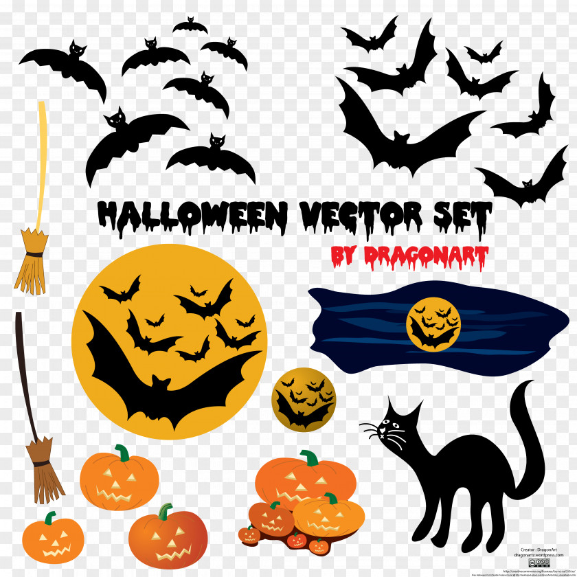 Halloween Vector Cliparts Jack-o-lantern Clip Art PNG