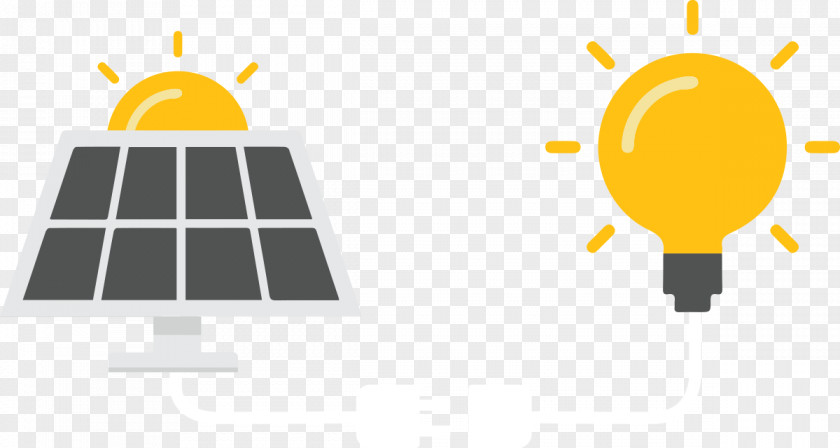 Solar Energy Incandescent Light Bulb Idea PNG