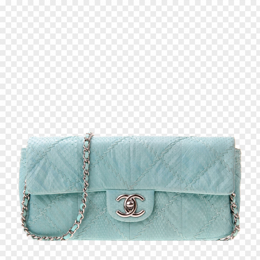 Chanel CHANEL Female Models Blue Leather Bag Handbag PNG
