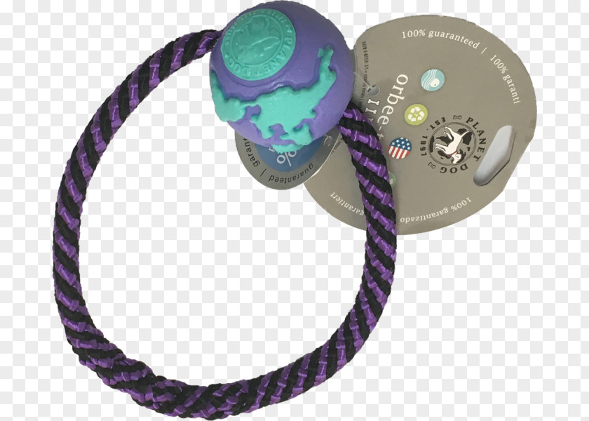 Rope Dog Rollleine Ball Purple PNG