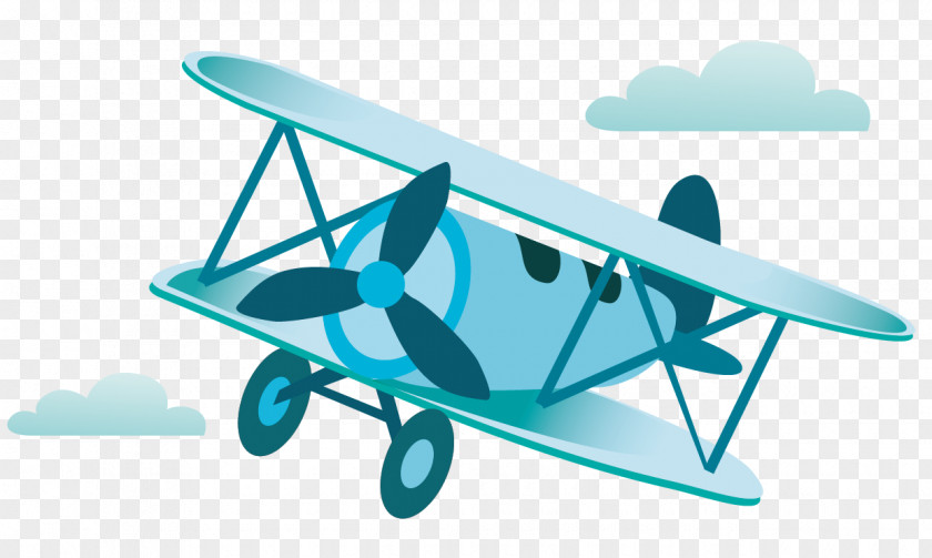 Aircraft Painted Cartoon Vector Airplane Clip Art PNG