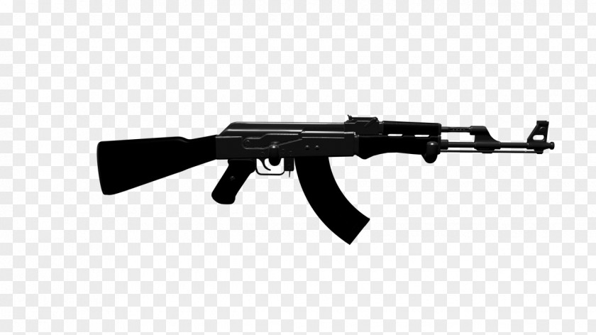 AK-47 Weapon Assault Rifle PNG rifle, AK47, black assault rifle clipart PNG