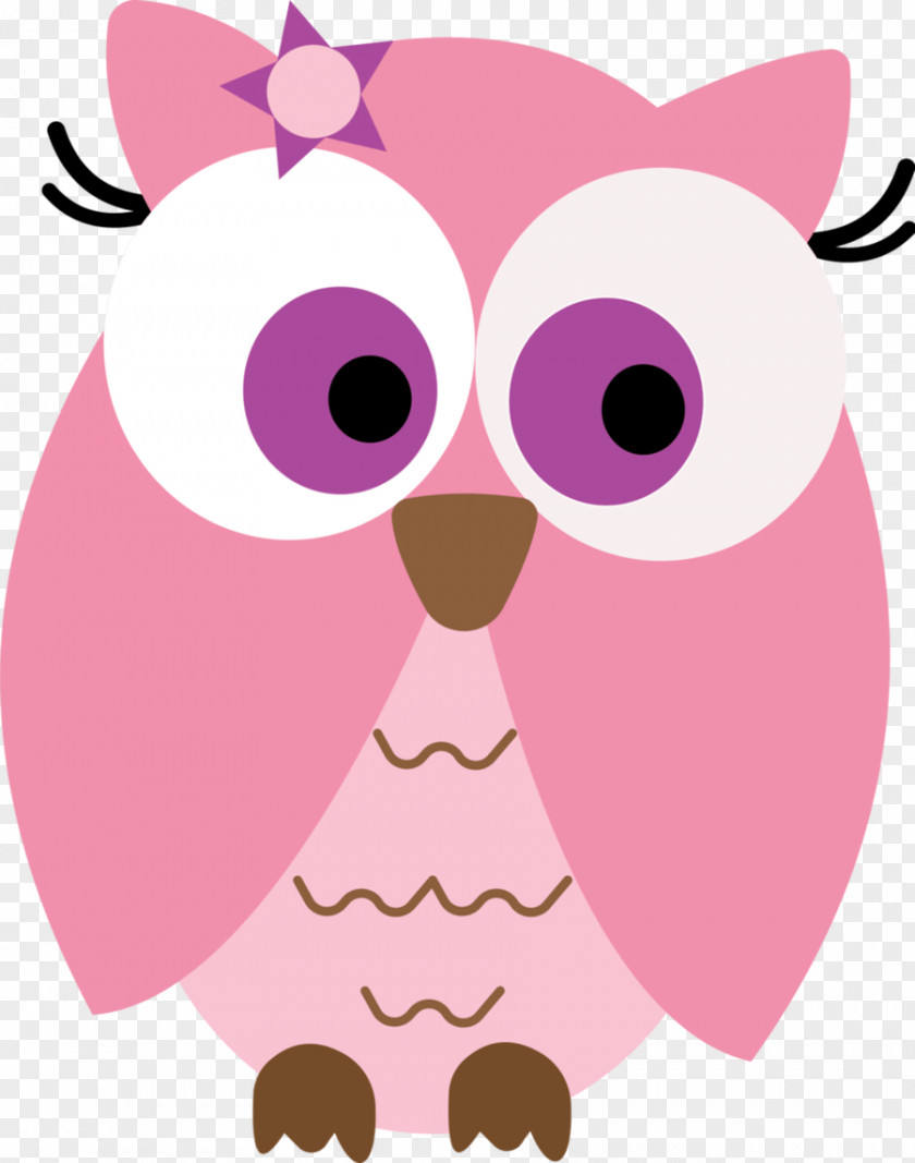 Cute Cliparts Pink Owl Bird Free Clip Art PNG
