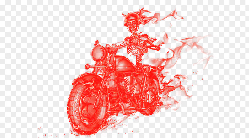 Flame Motorcycle Heart Text Red Blood Illustration PNG