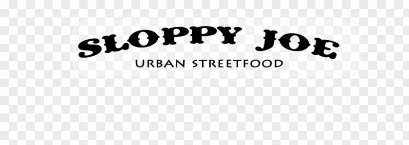 Sloppy Joe Logo Brand Line White Font PNG