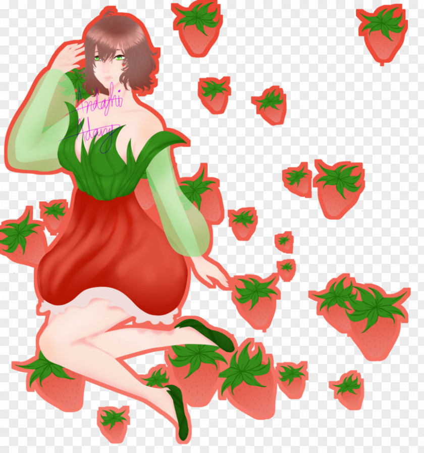 Strawberry Christmas Ornament Clip Art PNG
