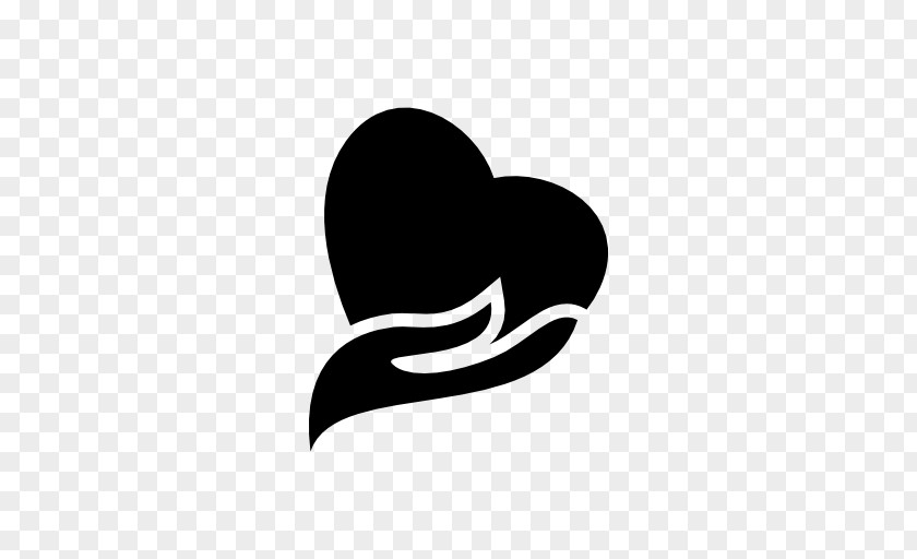 Hand Holding Heart Symbol Icon Design PNG