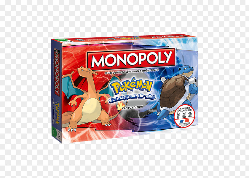 Pikachu USAopoly Monopoly Board Game Pokémon PNG