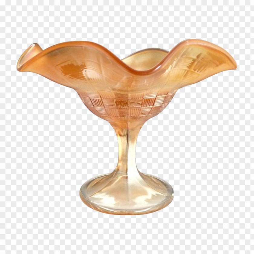 Vase Carnival Glass Basketweave Northwood Company PNG