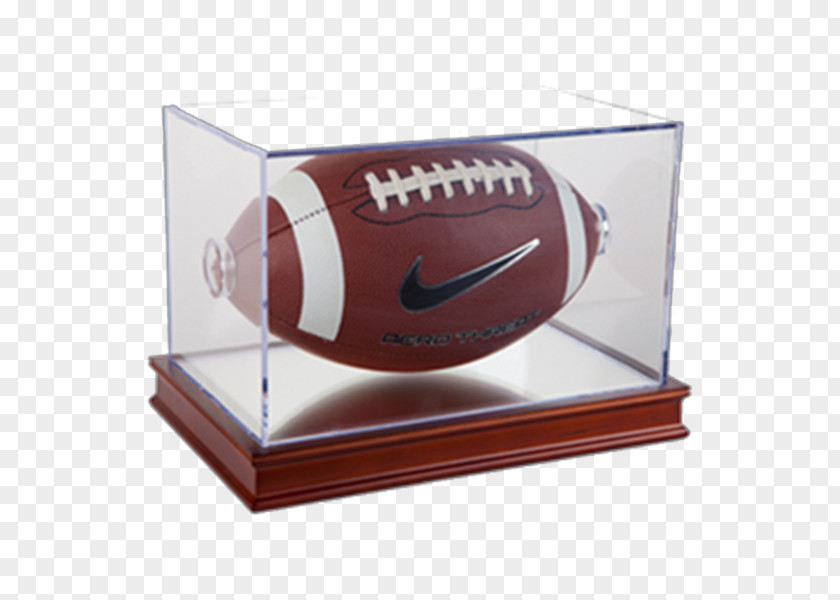 Display Box American Football Protective Gear Case Poly Glass PNG