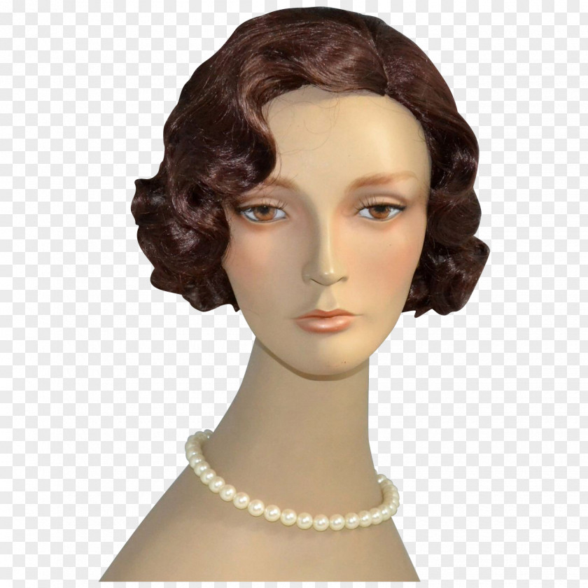 Female Face Head 1960s Wig Eye Mannequin PNG