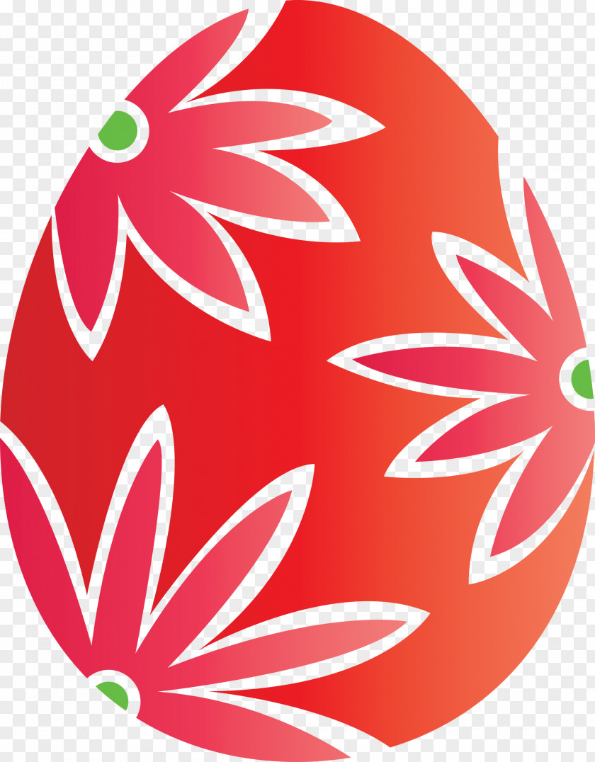 Floral Easter Egg Flower Happy Day PNG