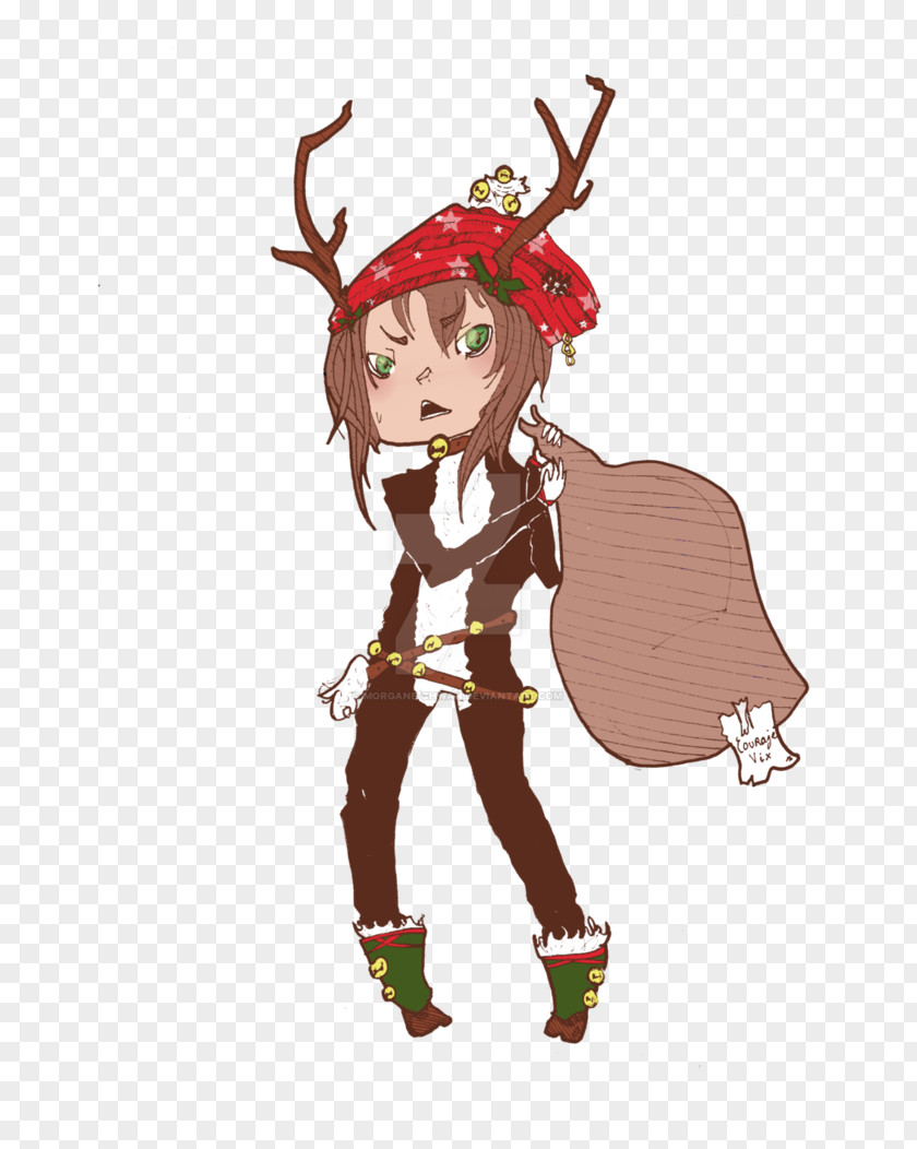 Reindeer Costume Design Antler Legendary Creature PNG