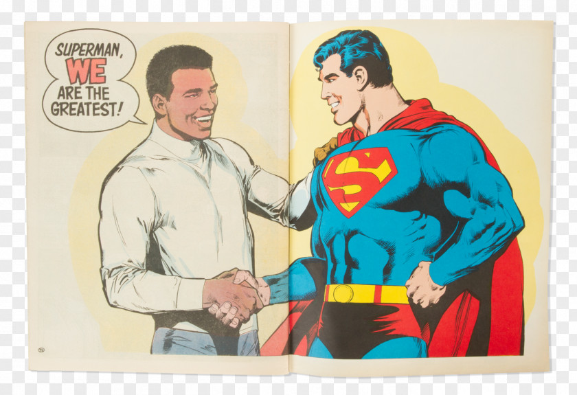 Takeout Superman Vs Muhammad Ali Vs. Boxing Comic Book PNG