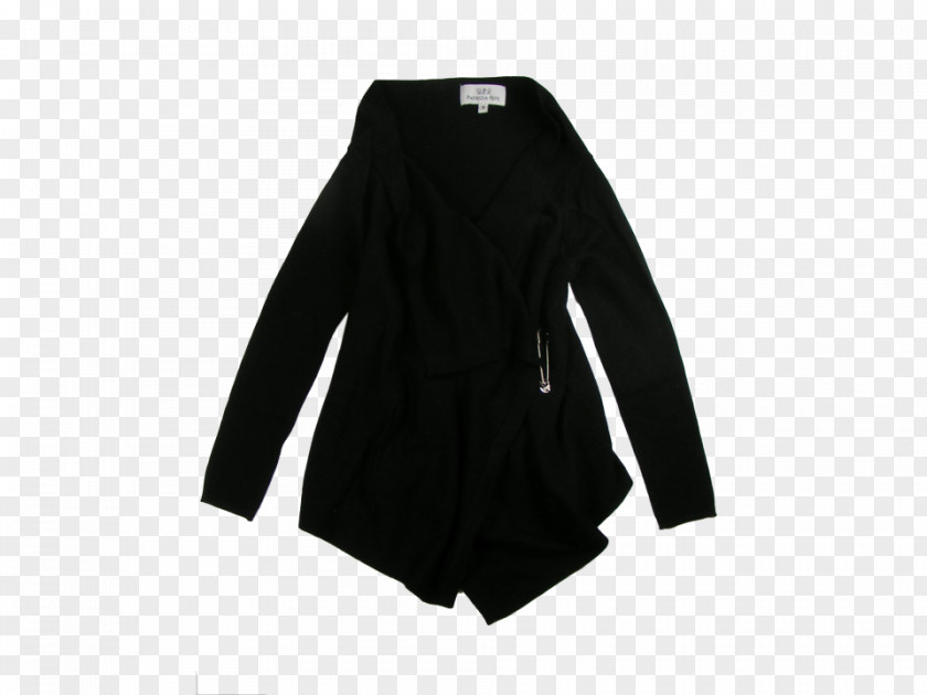 Jacket Cardigan Sleeve Black M PNG