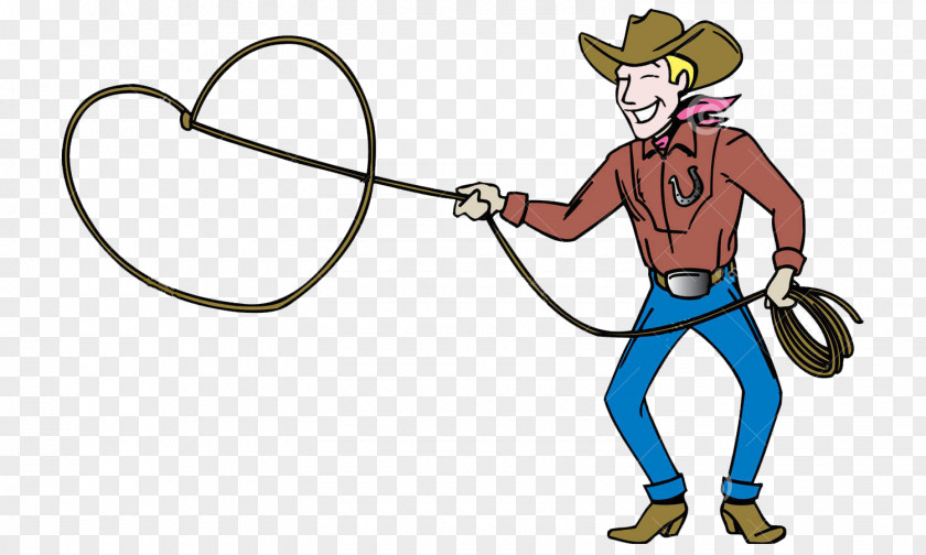 Lasso Cowboy Clip Art PNG