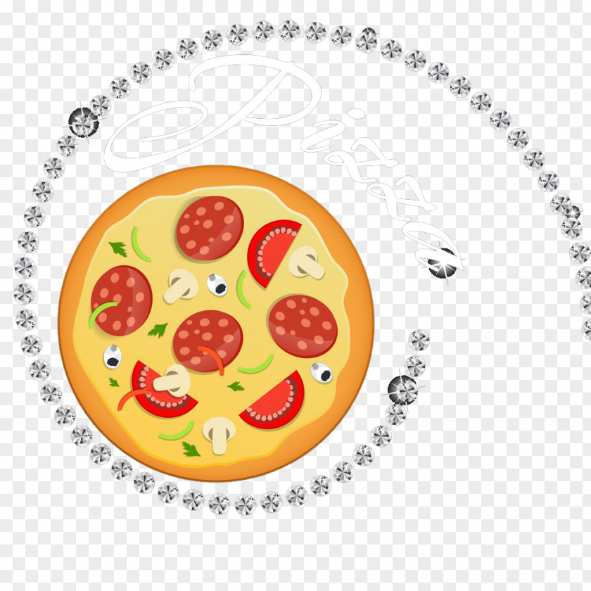 Pizza Napkin Charger Table Glass Beadwork PNG