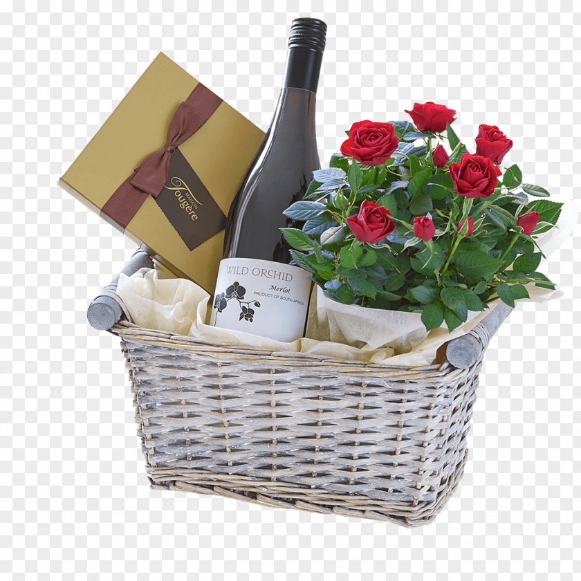 Wine Food Gift Baskets Rosé Flower PNG